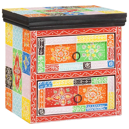 Armadio da Notte con cassetto Multicolore 40 x 30 x 40 cm