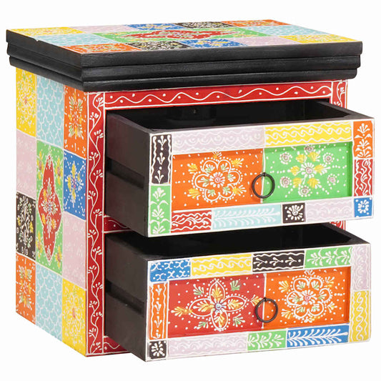 Armadio da Notte con cassetto Multicolore 40 x 30 x 40 cm