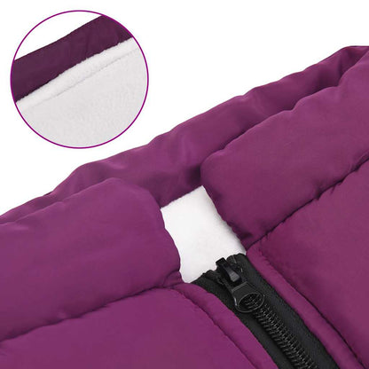 Cappotto Cani Imbracatura Impermeabile Riflettente Viola L48 | homemem39