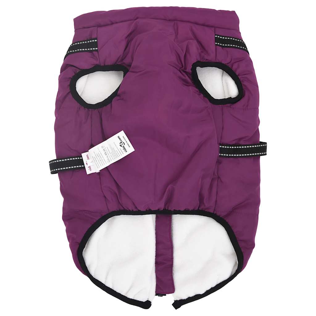 Cappotto Cani Imbracatura Impermeabile Riflettente Viola L52 | homemem39