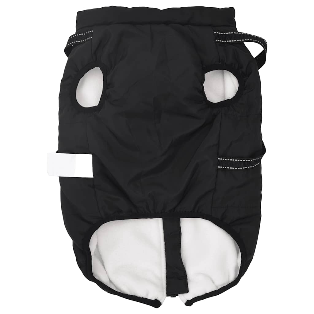 Cappotto Cani con Imbracatura Impermeabile Riflettente Nero L48 | homemem39