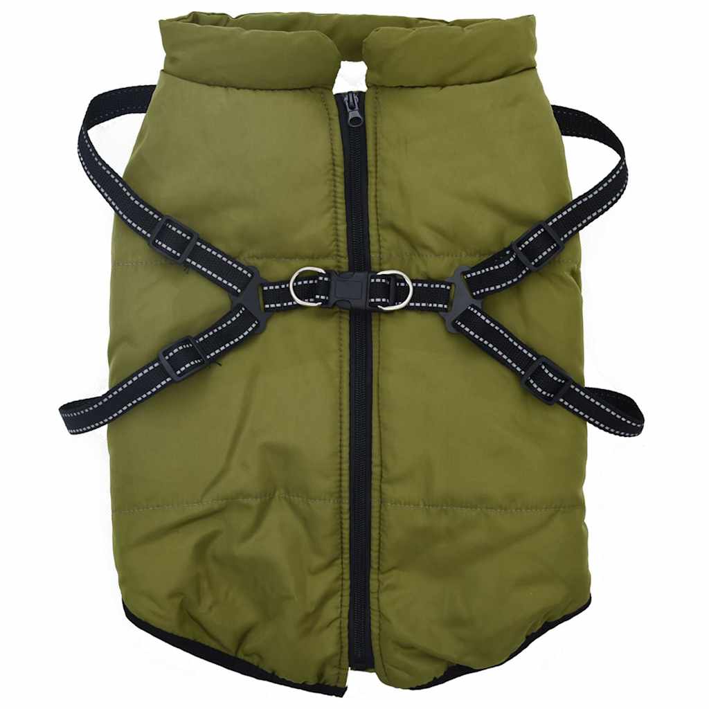 Cappotto Cani Imbracatura Impermeabile Riflettente Verde L68 | homemem39