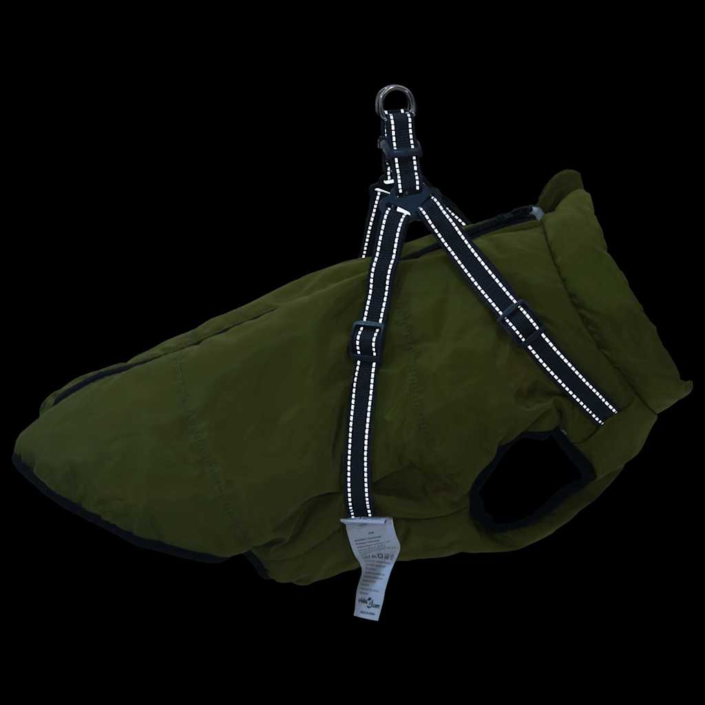 Cappotto Cani Imbracatura Impermeabile Riflettente Verde L68 | homemem39
