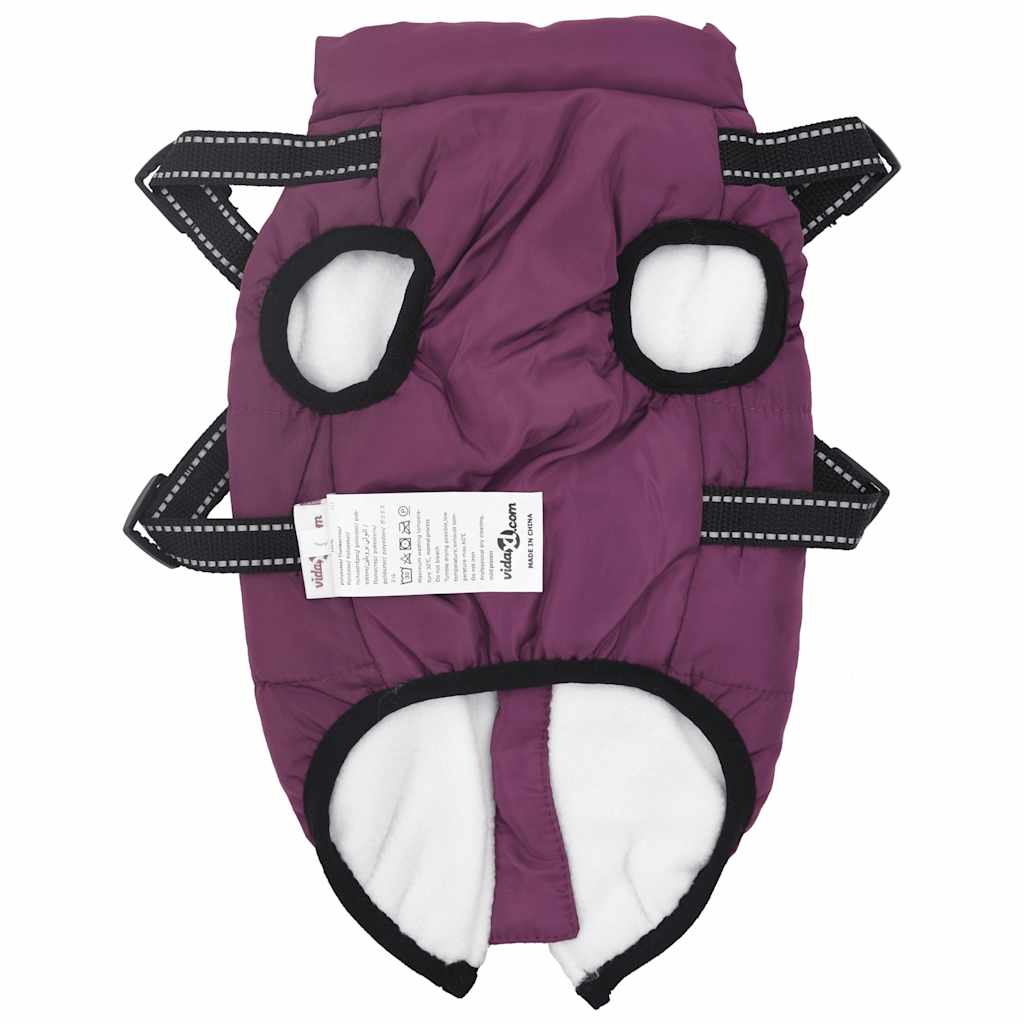Cappotto Cani Imbracatura Impermeabile Riflettente Viola L24 | homemem39