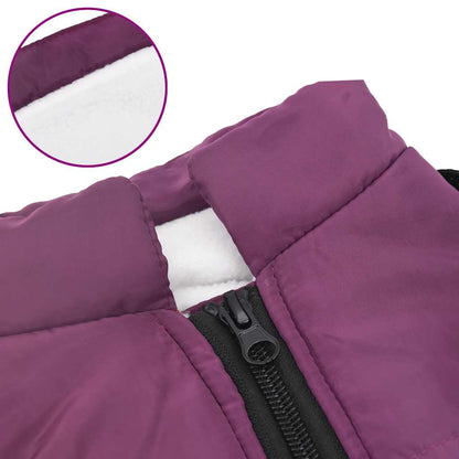 Cappotto Cani Imbracatura Impermeabile Riflettente Viola L32 | homemem39