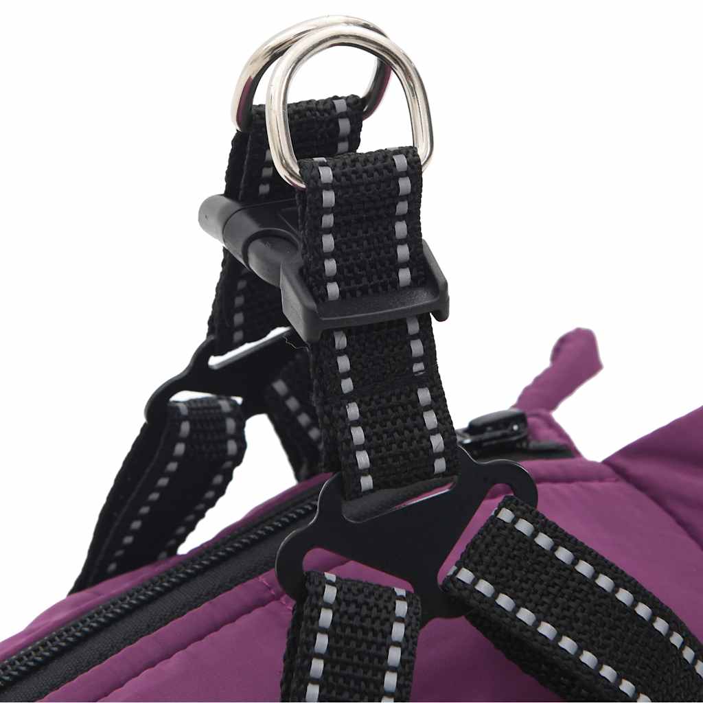 Cappotto Cani Imbracatura Impermeabile Riflettente Viola L32 | homemem39