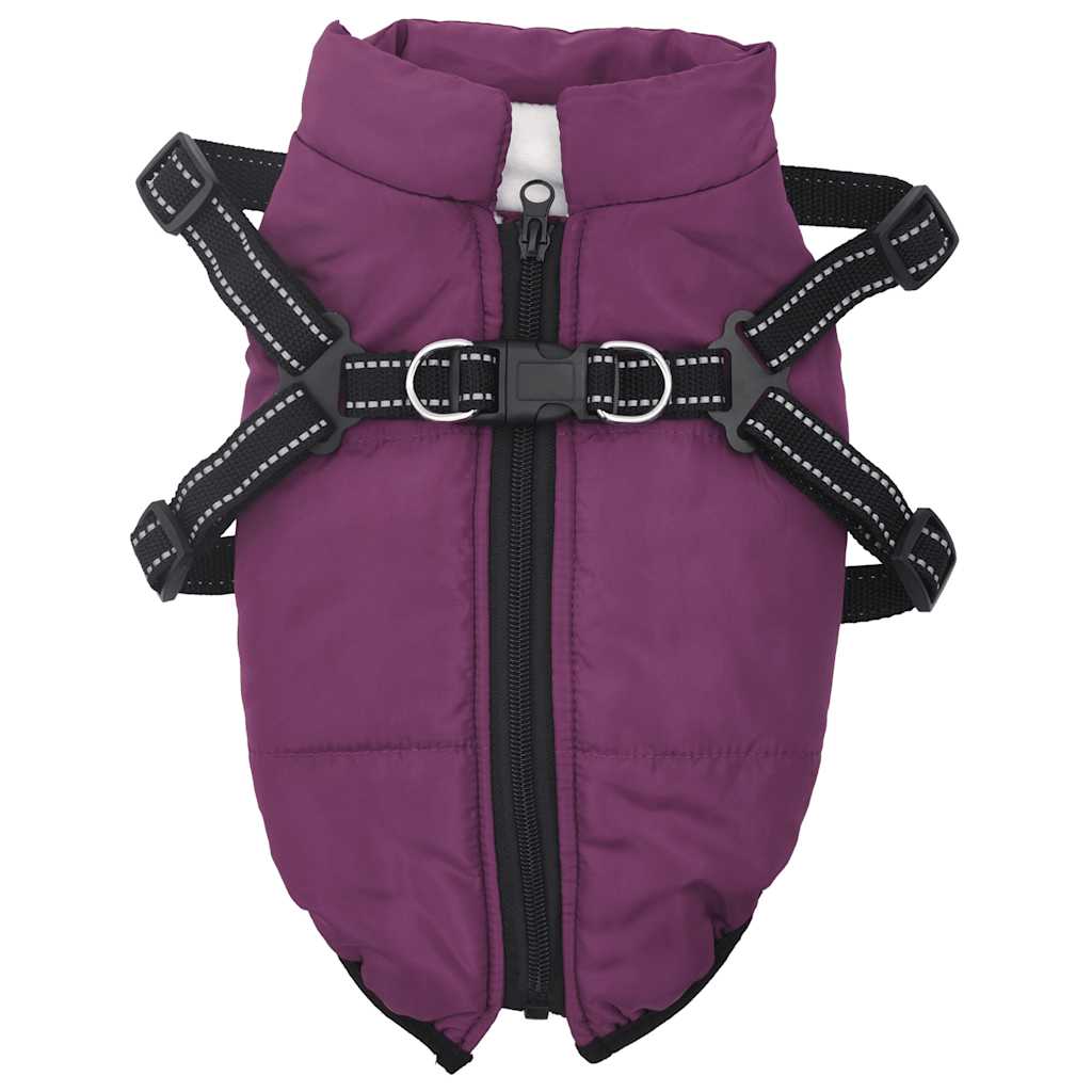 Cappotto Cani Imbracatura Impermeabile Riflettente Viola L40 | homemem39