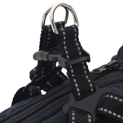 Cappotto Cani Imbracatura Impermeabile Riflettente Blu Navy L28 - homemem39