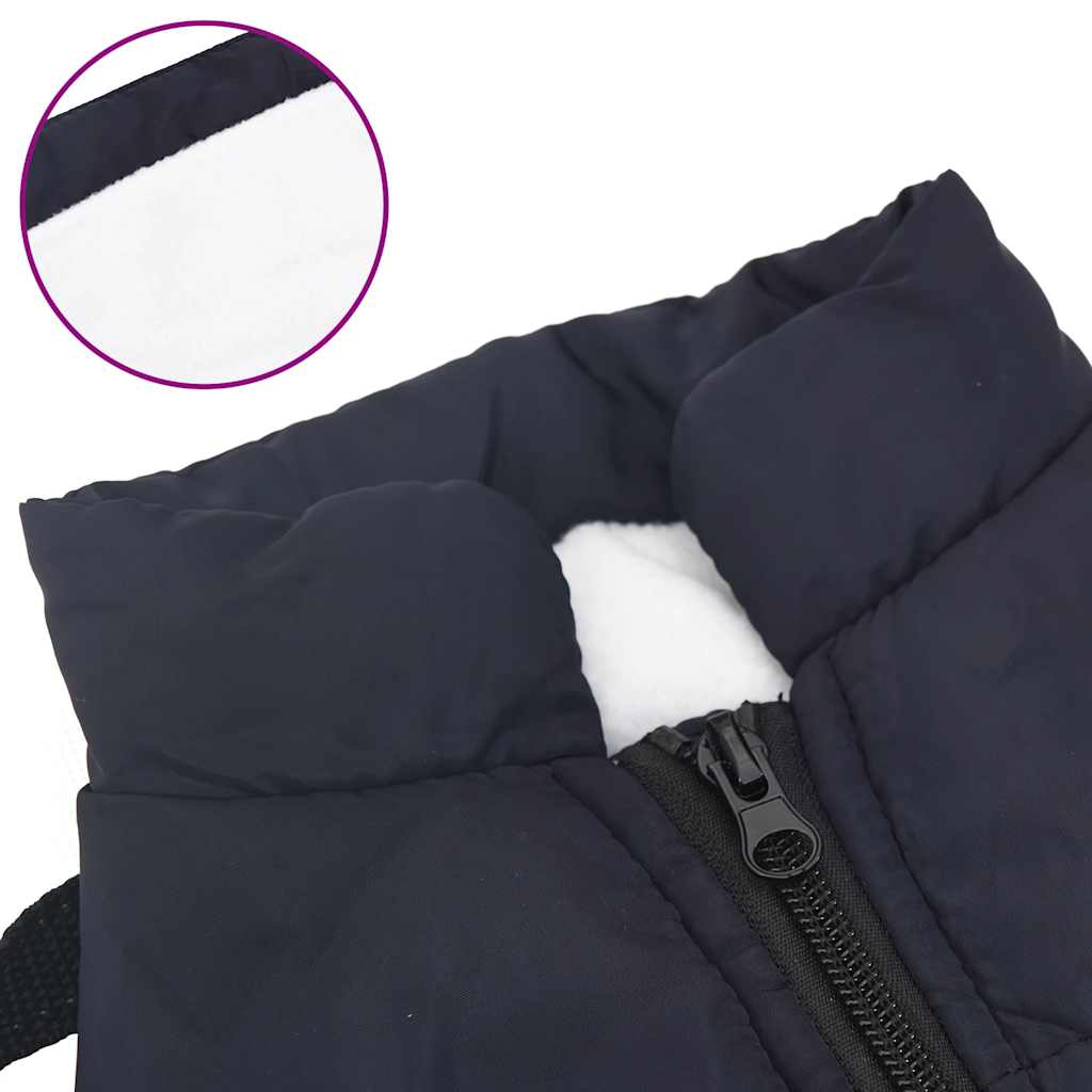 Cappotto Cani Imbracatura Impermeabile Riflettente Blu Navy L32 - homemem39