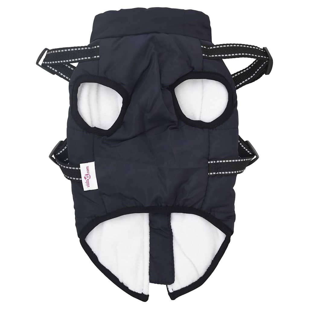 Cappotto Cani Imbracatura Impermeabile Riflettente Blu Navy L36 | homemem39
