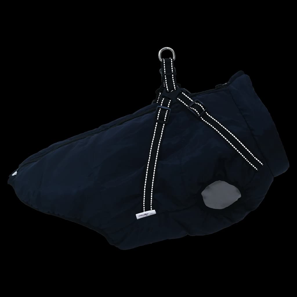 Cappotto Cani Imbracatura Impermeabile Riflettente Blu Navy L44 | homemem39