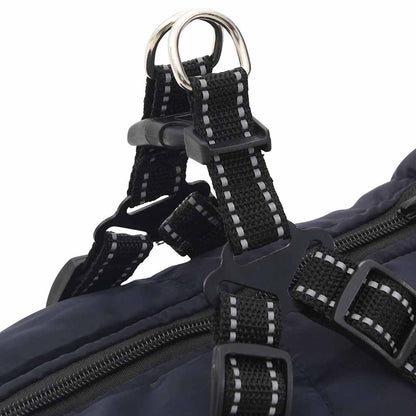 Cappotto Cani Imbracatura Impermeabile Riflettente Blu Navy L44 | homemem39