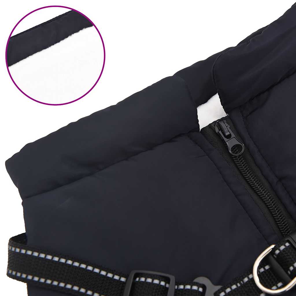 Cappotto Cani Imbracatura Impermeabile Riflettente Blu Navy L48 | homemem39