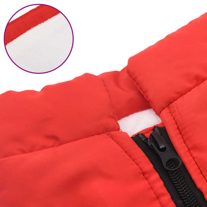 Cappotto Cani Imbracatura Impermeabile Riflettente Rosso L40 - homemem39
