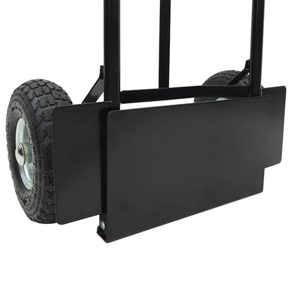 Carrello Manuale Nero e Rosso 57 x 46 x 113 cm Acciaio