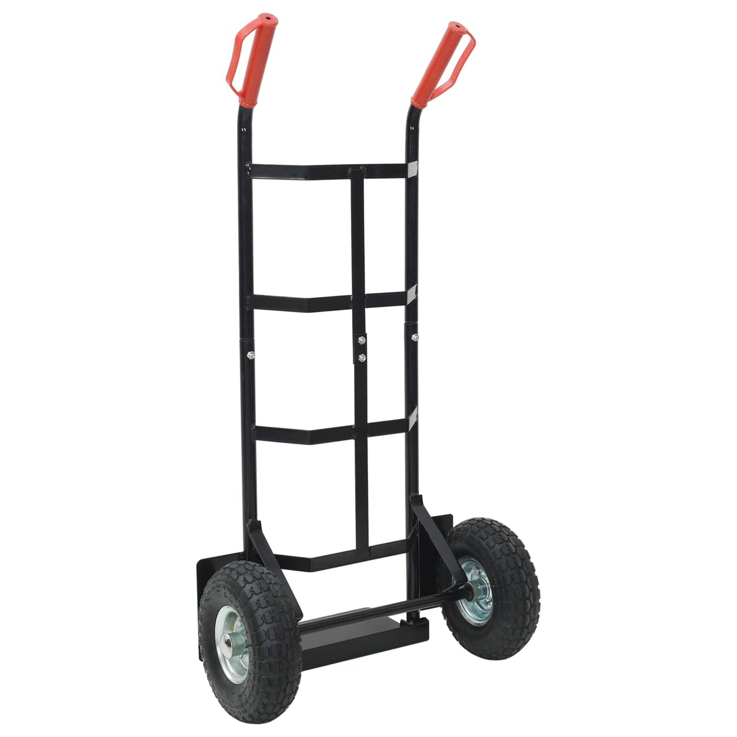 Carrello Manuale Nero e Rosso 57 x 46 x 113 cm Acciaio