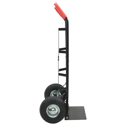 Carrello Manuale Nero e Rosso 57 x 46 x 113 cm Acciaio