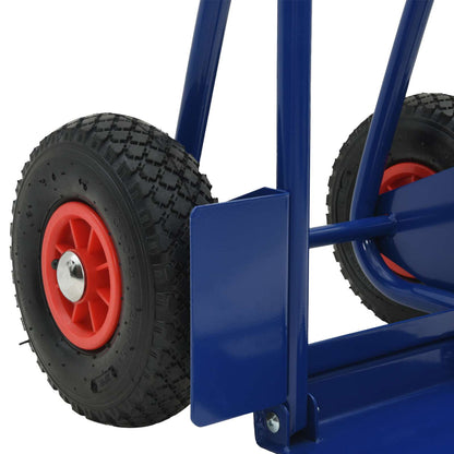 Carrello Manuale Blu e Rosso 49,5 x 53 x 114 cm Acciaio