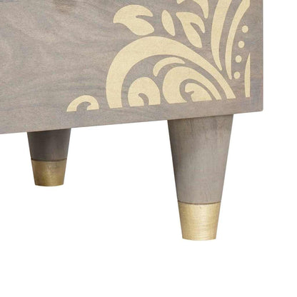 Set di Armadi da Bagno 3 pcs Grigio e Oro 180 x 33 x 75 cm | homemem39