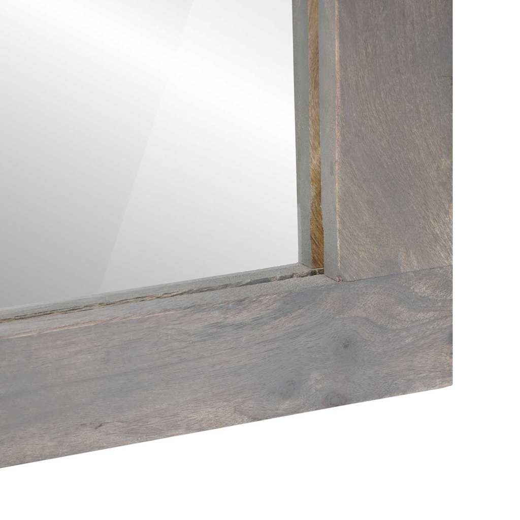 Set di Armadi da Bagno 2 pcs Grigio Legno di mango massello | homemem39