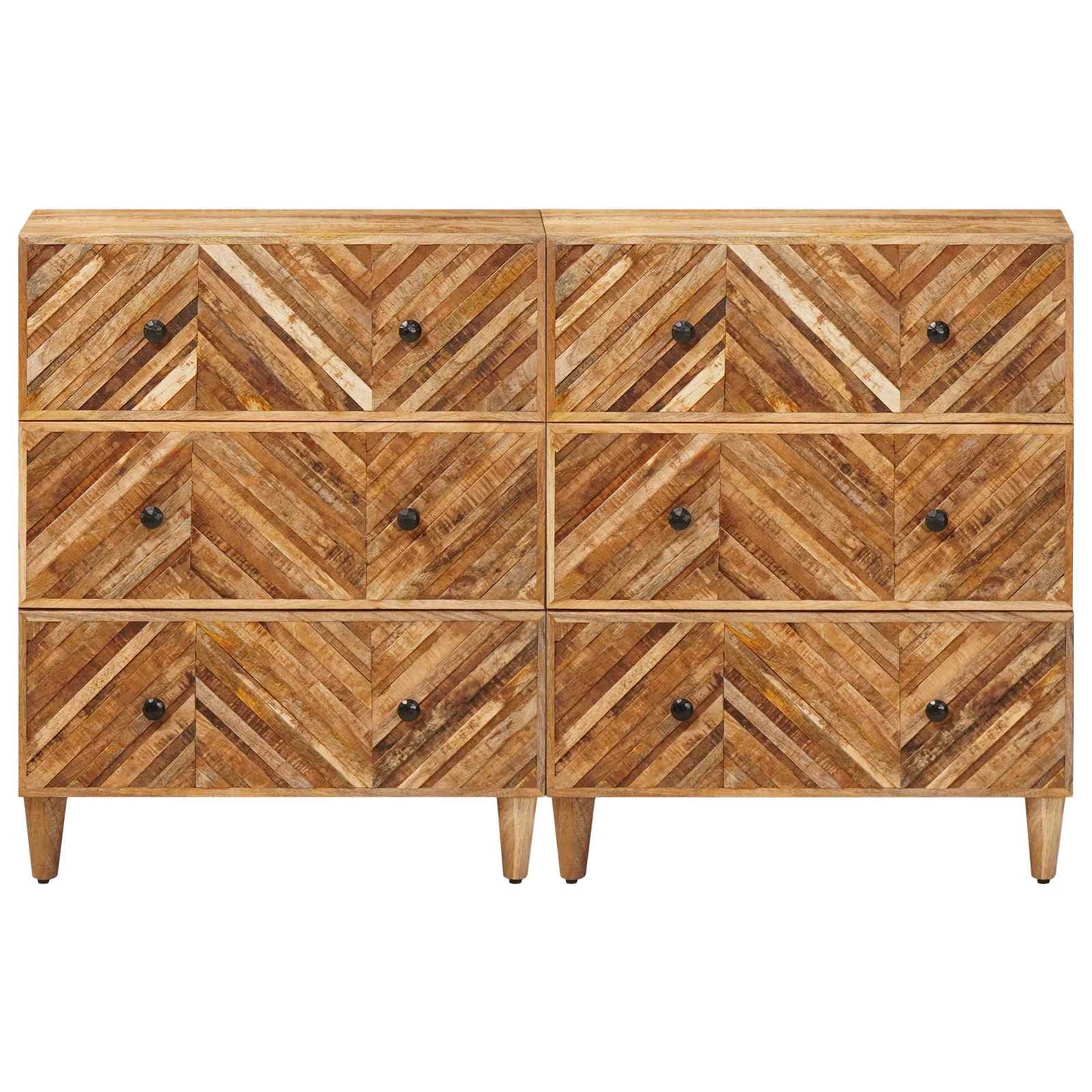 Armadi di Stoccaggio 2 pcs Marrone 60 x 33,5 x 75 cm | homemem39