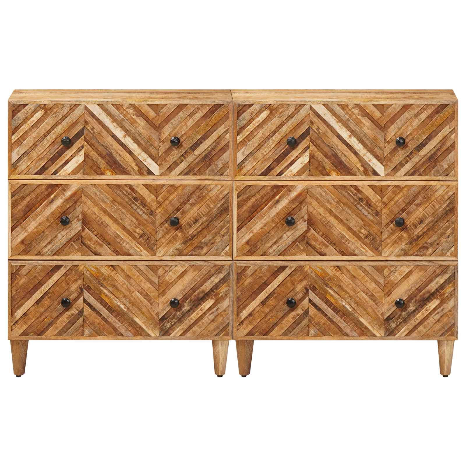 Armadi di Stoccaggio 2 pcs Marrone 60 x 33,5 x 75 cm | homemem39