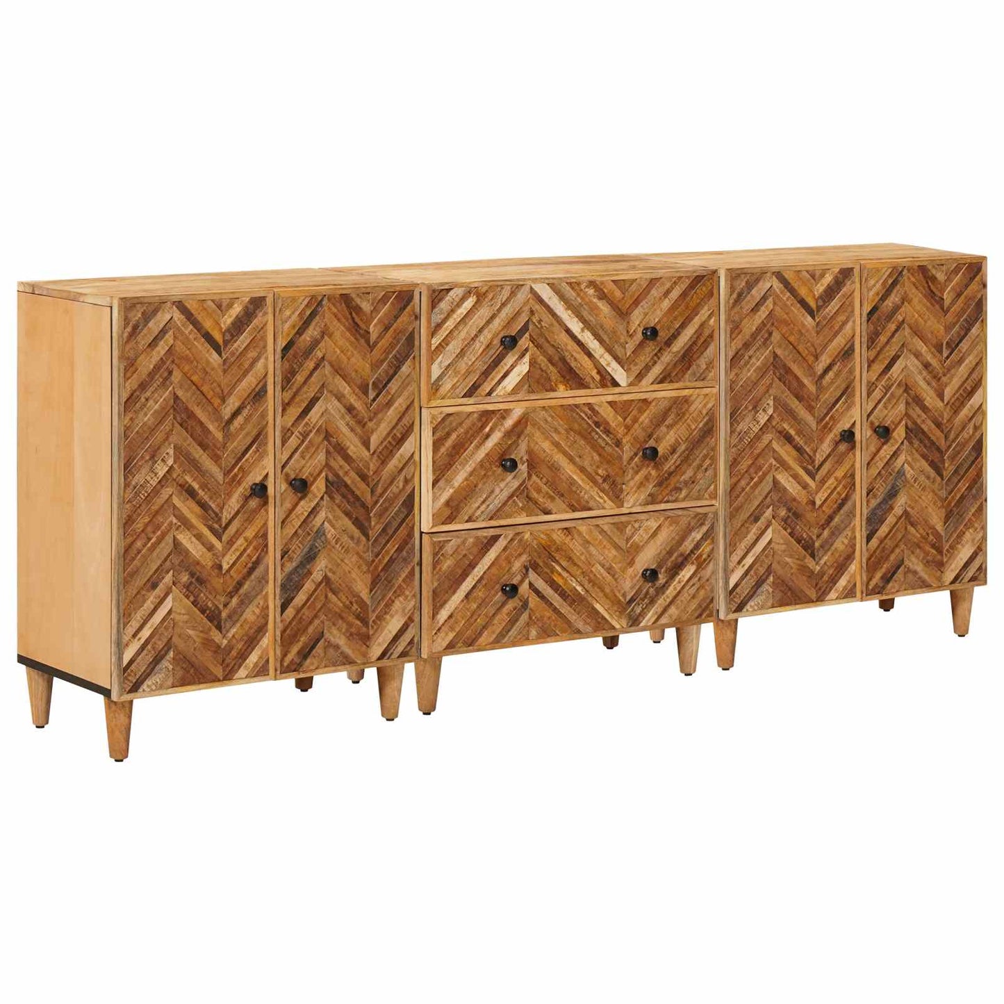 Armadi di Stoccaggio 3 pcs Marrone 60 x 33,5 x 75 cm | homemem39