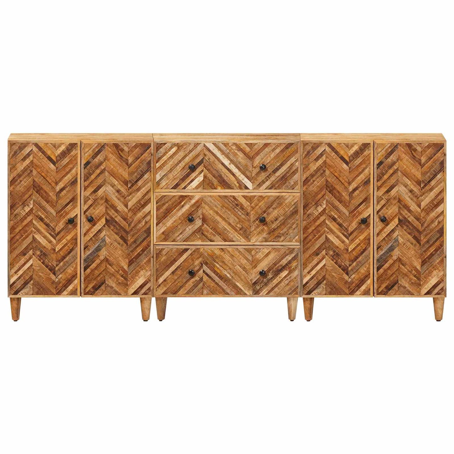 Armadi di Stoccaggio 3 pcs Marrone 60 x 33,5 x 75 cm | homemem39
