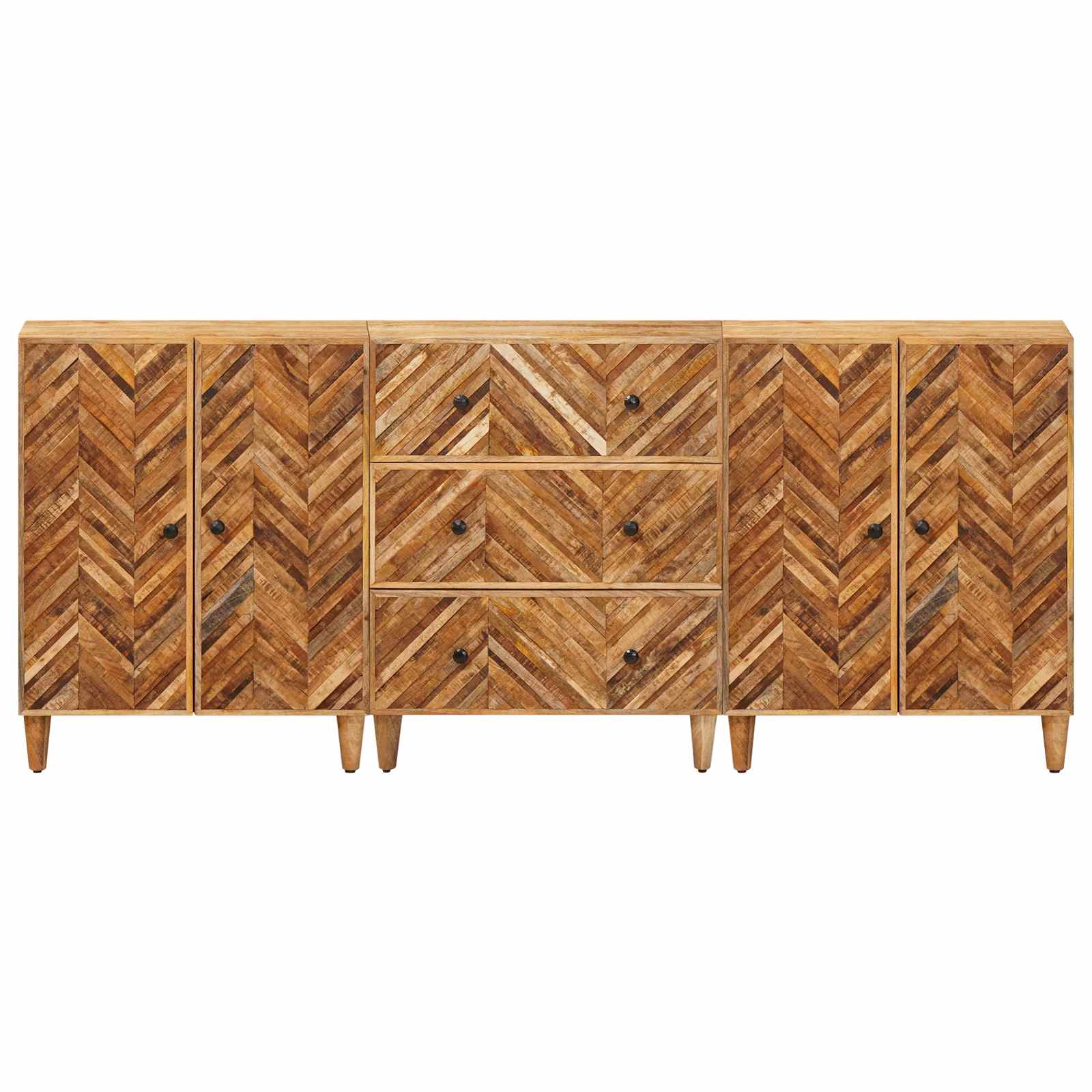 Armadi di Stoccaggio 3 pcs Marrone 60 x 33,5 x 75 cm | homemem39