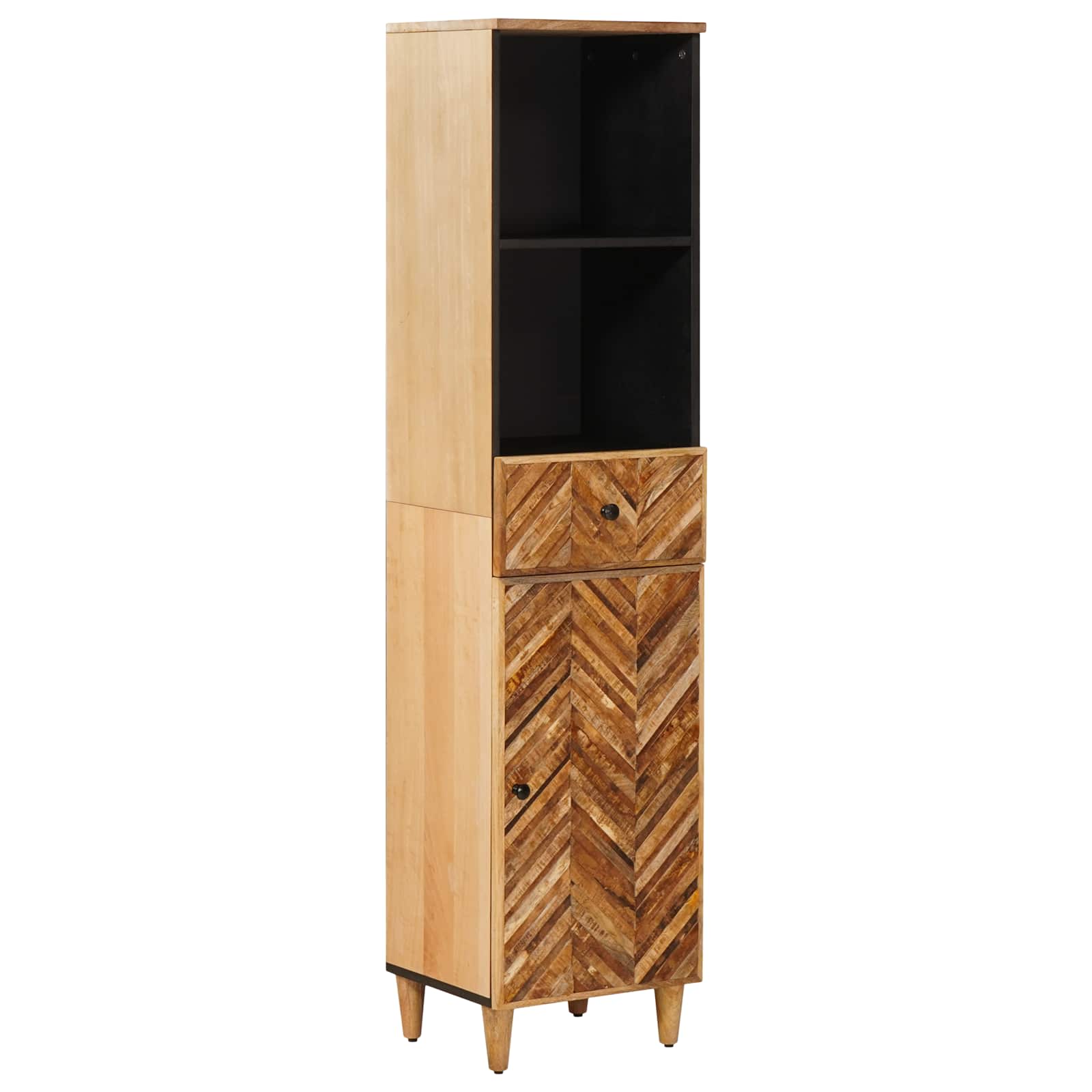Set di Armadi da Bagno con porta 3 pcs Legno di mango massello | homemem39