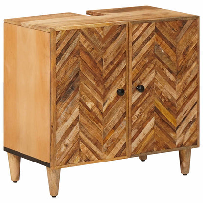 Set di Armadi da Bagno con porta 5 pcs Legno di mango massello | homemem39