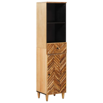 Set di Armadi da Bagno con porta 5 pcs Legno di mango massello | homemem39