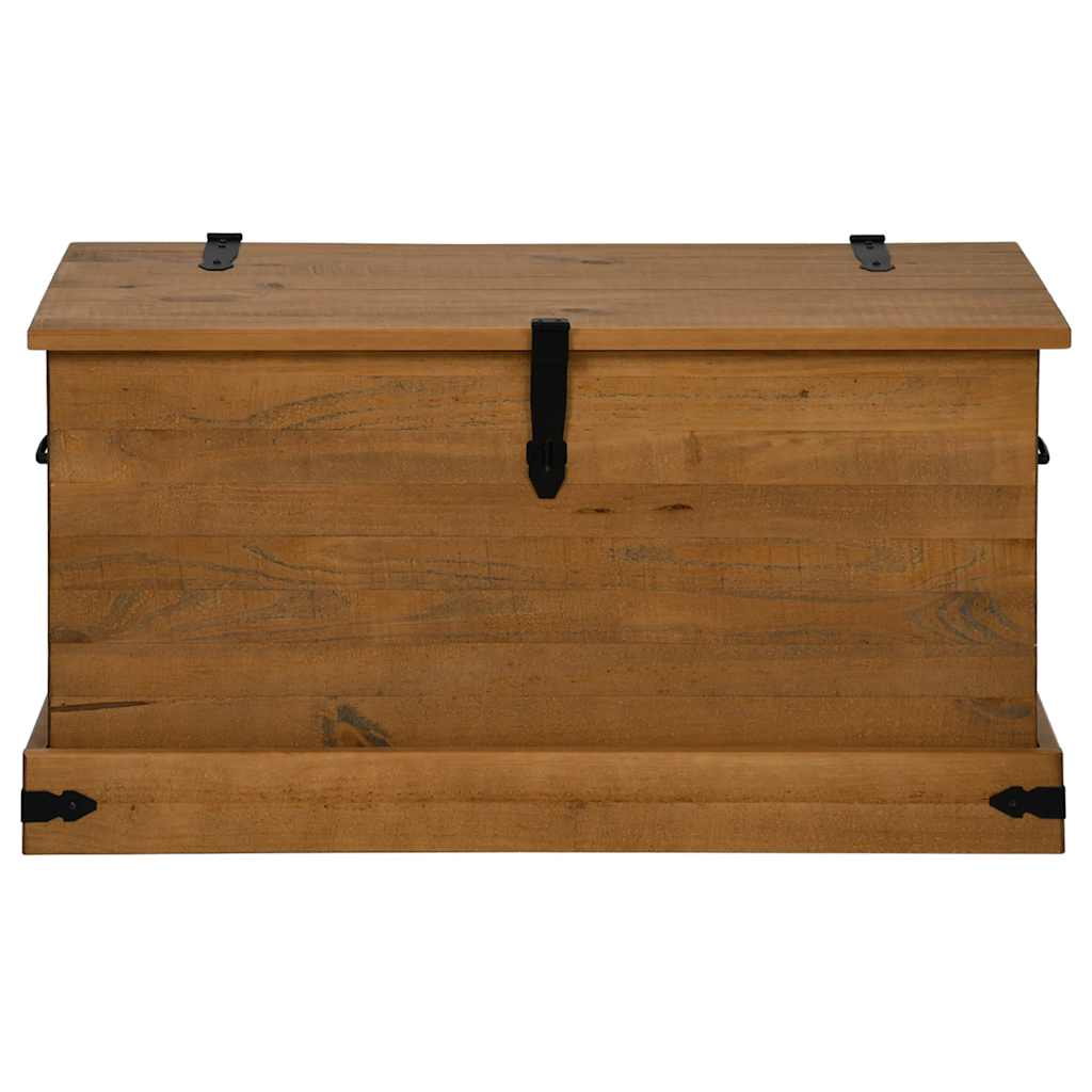 Cassapanca HALDEN 91x48x47 cm in Legno Massello di Pino - homemem39