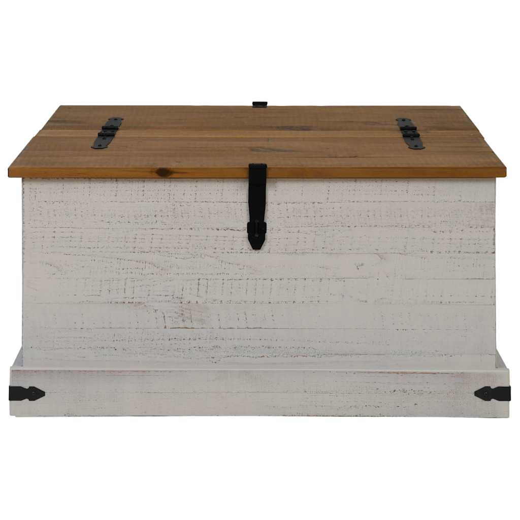 Cassapanca HALDEN 91x91x47 cm in Legno Massello di Pino