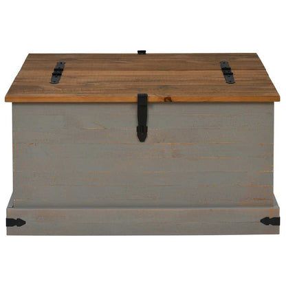 Cassapanca HALDEN 91x91x47 cm in Legno Massello di Pino