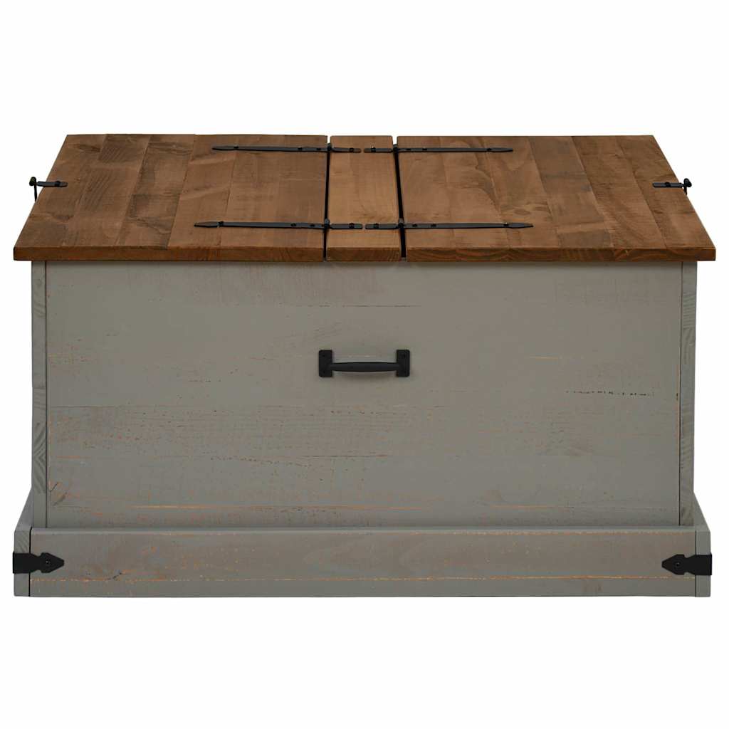 Cassapanca HALDEN 91x91x47 cm in Legno Massello di Pino
