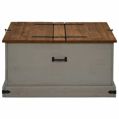 Cassapanca HALDEN 91x91x47 cm in Legno Massello di Pino