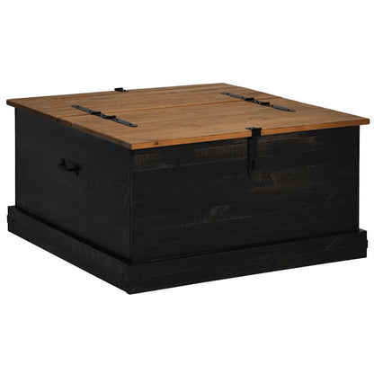 Cassapanca HALDEN 91x91x47 cm in Legno Massello di Pino