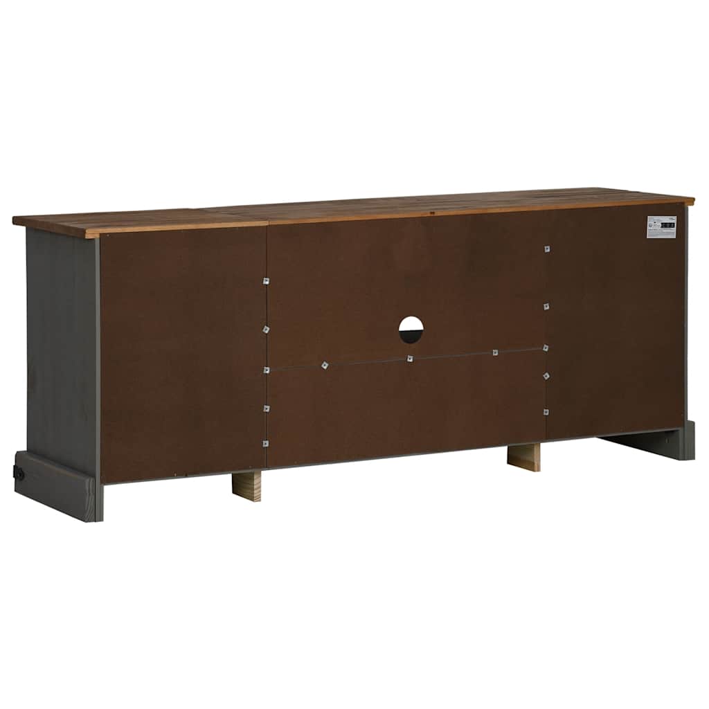 Mobile Porta TV HALDEN 2 Ante Scorrevoli Grigio 150x40x60 cm - homemem39