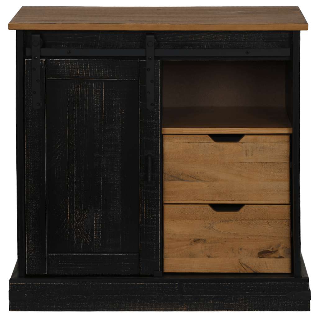 Credenza HALDEN con Anta Scorrevole 80x40x80 cm Legno Massello - homemem39