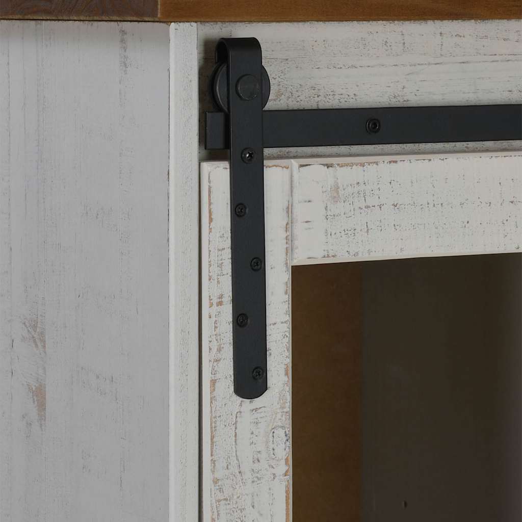 Credenza HALDEN con Anta Scorrevole 80x40x80 cm Legno Massello - homemem39