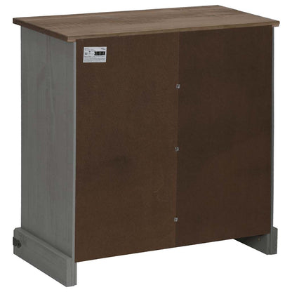 Credenza HALDEN con Anta Scorrevole 80x40x80 cm Legno Massello - homemem39