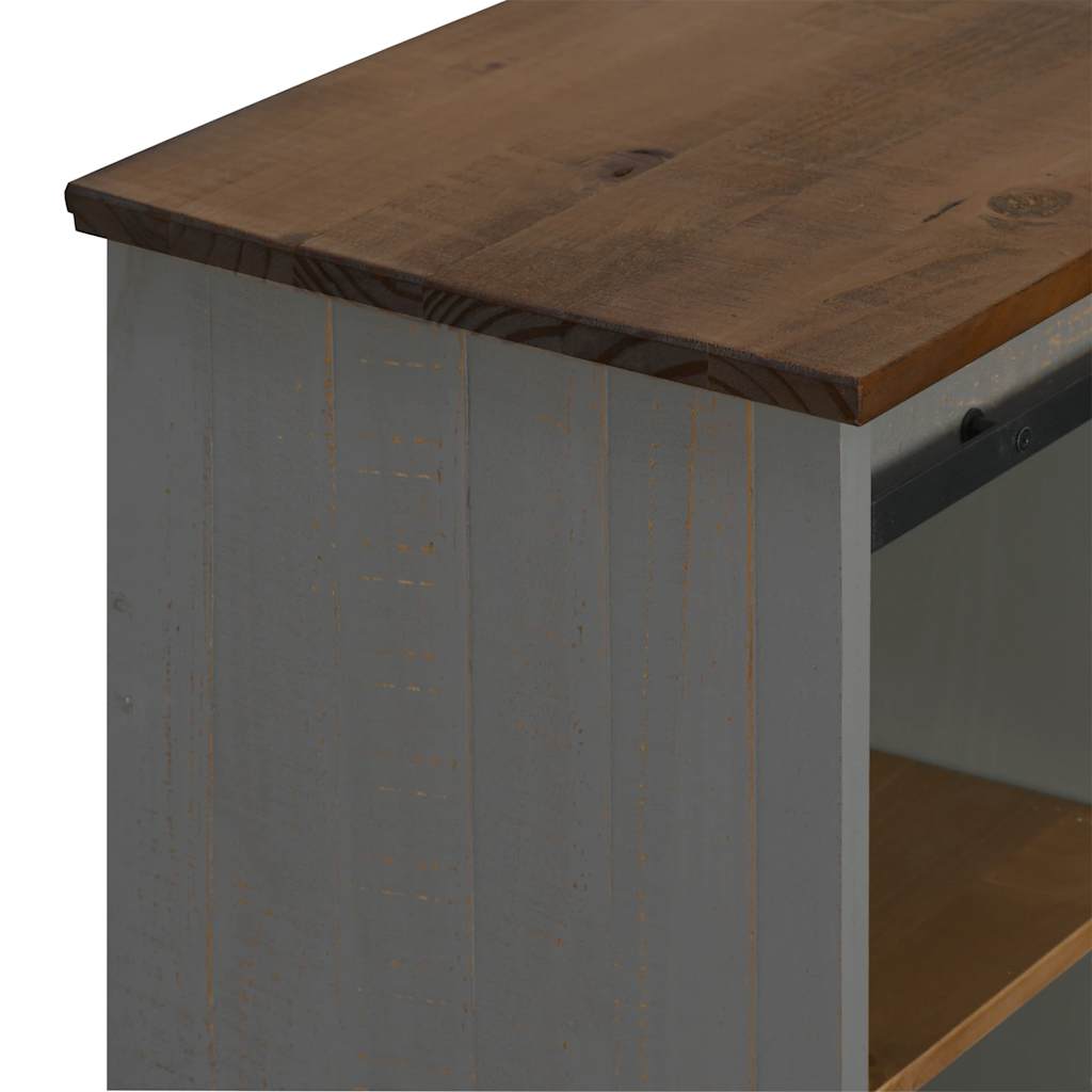 Credenza HALDEN con Anta Scorrevole 80x40x80 cm Legno Massello - homemem39