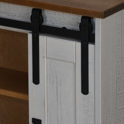 Pensile HALDEN con Anta Scorrevole Bianco 49x22,5x70 cm in Pino - homemem39