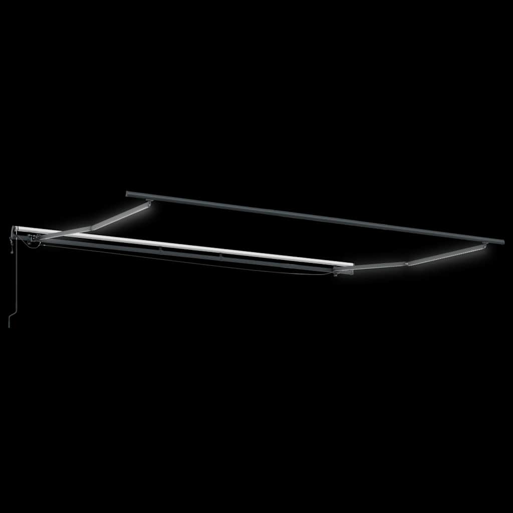 Tenda da Sole Retrattile Automatica con LED Bordò 400x300 cm