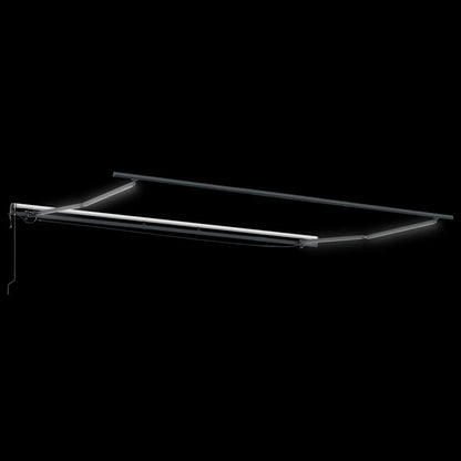 Tenda da Sole Retrattile Automatica con LED Bordò 400x300 cm