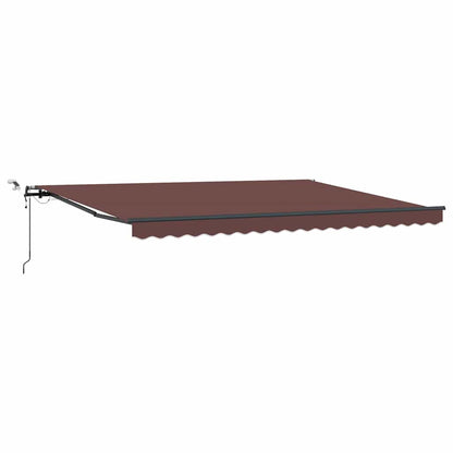 Tenda da Sole Retrattile Automatica con LED Bordò 450x300 cm | homemem39