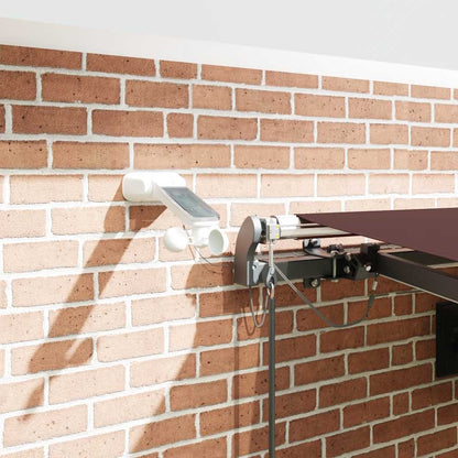 Tenda da Sole Retrattile Automatica con LED Bordò 450x300 cm | homemem39