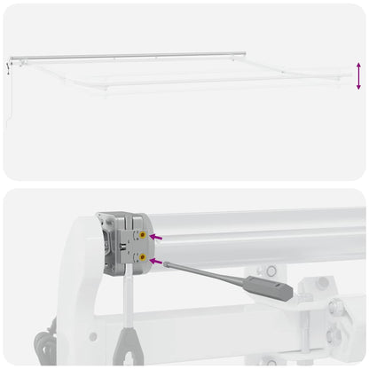 Tenda da Sole Retrattile Automatica Bordò 500x300 cm | homemem39