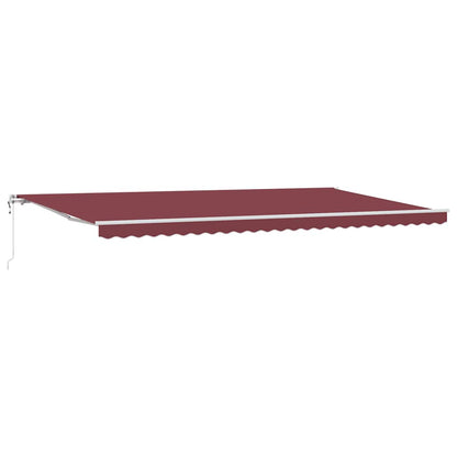Tenda da Sole Retrattile Automatica Bordò 600x300 cm | homemem39